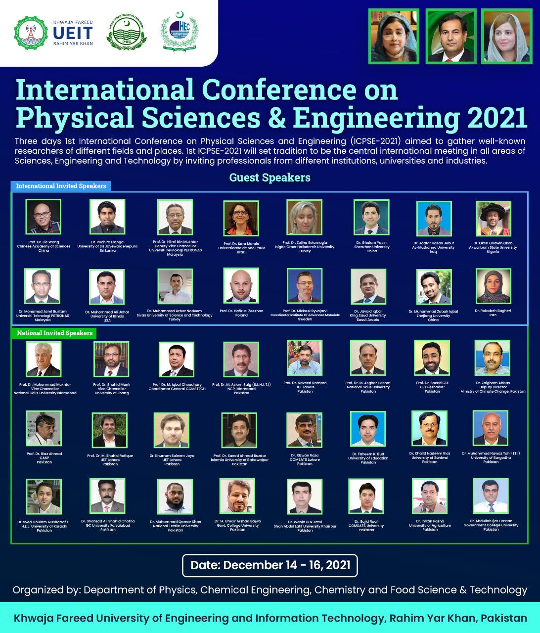 International Conference on Physical Sciences & Engineering 2021