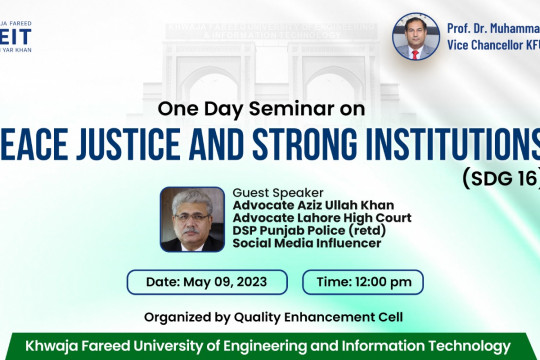 One-Day Seminar on PEace Justice and Strong Institutions (SDG 16)