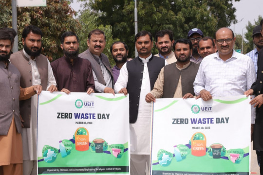 "An awareness walk was arranged on "International Day on Zero Waste"
