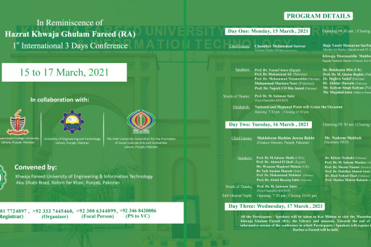 1st International 3 Days Conference