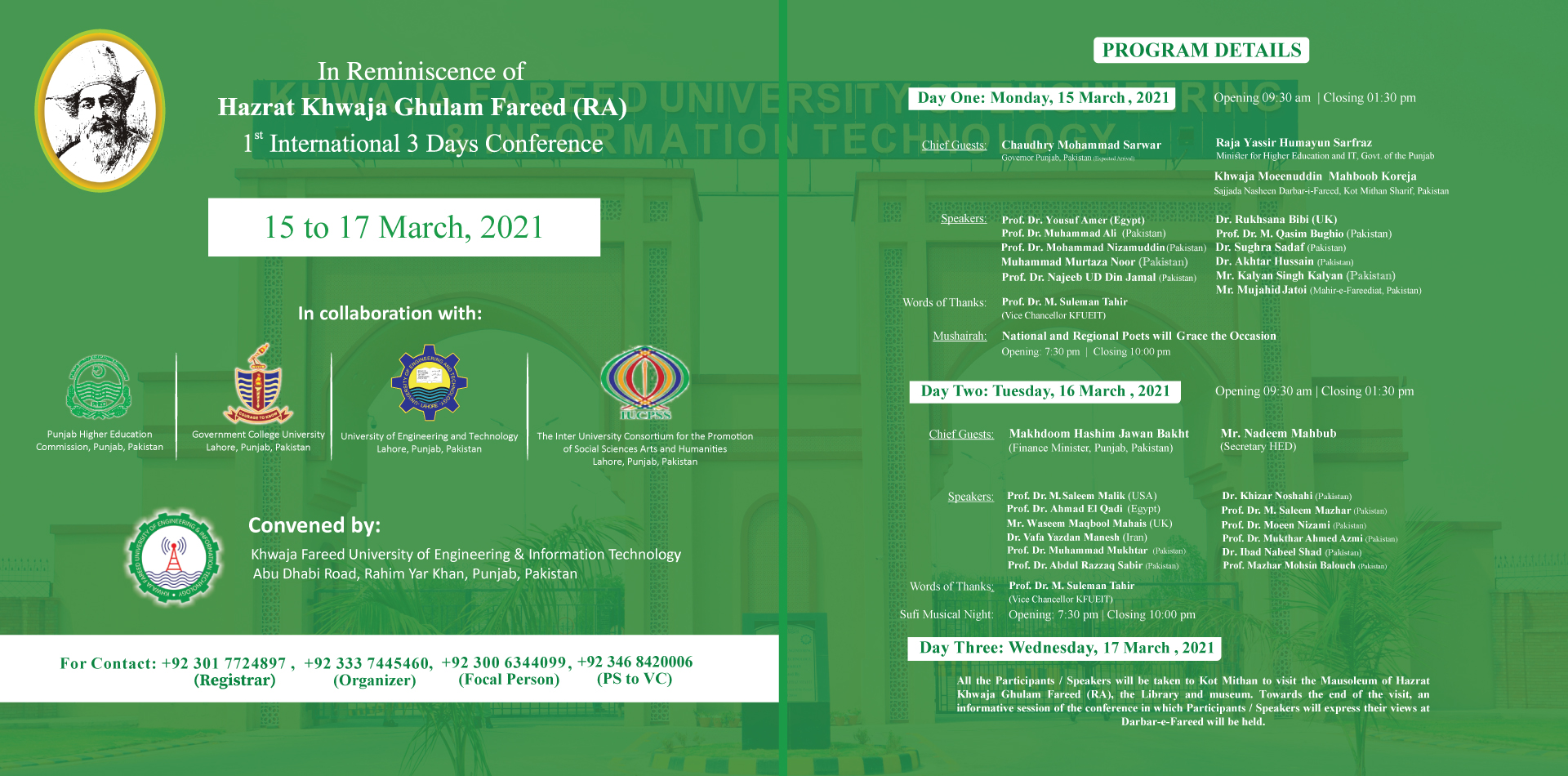 1st International 3 Days Conference
