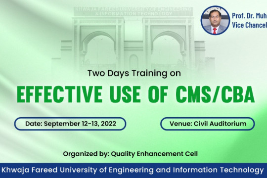 Two Days Training on Effective use of CMS/CBA