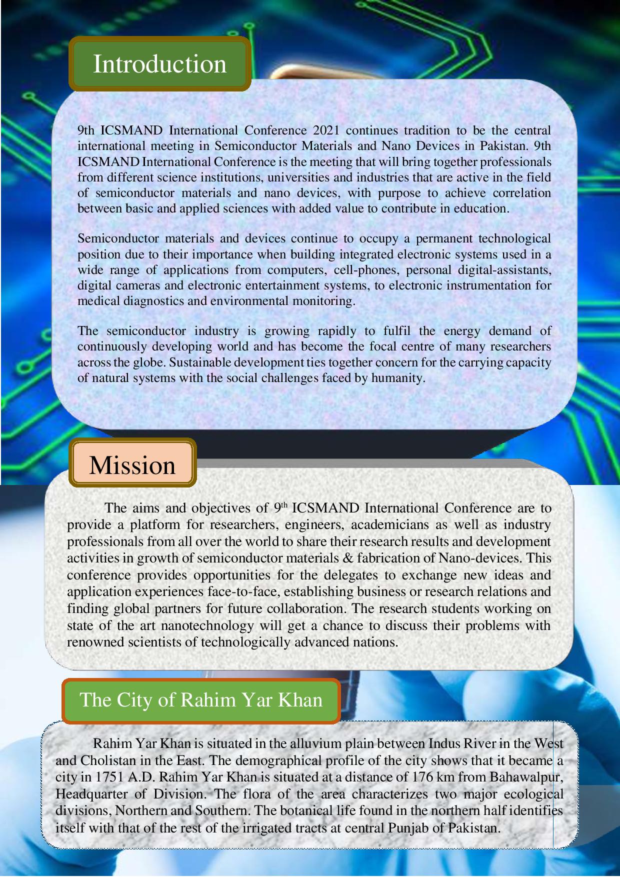 Page 2 - 9th ICSMAND-2021 @ KFUEIT (Updated brochure) - Final - 1