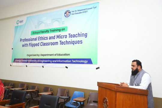 Faculty Training Program on Professional Ethics and Micro Teaching with Flipped Classroom Techniques