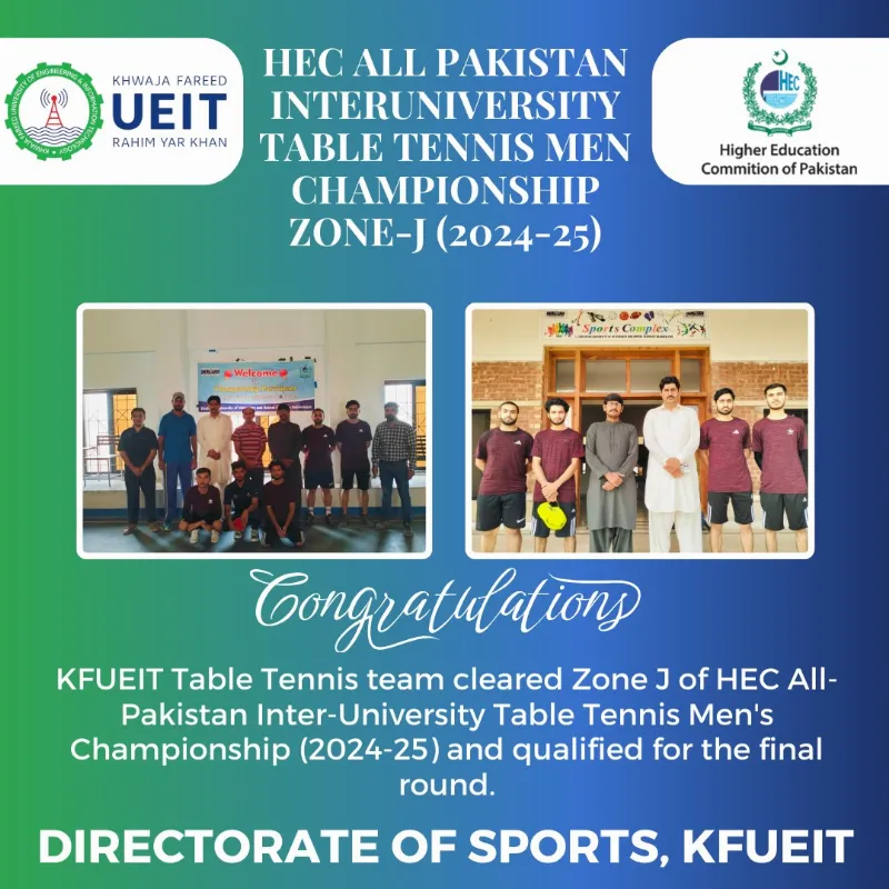 KFUEIT table tennis team