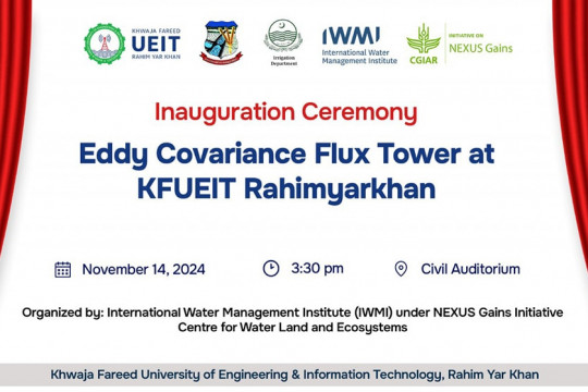 Inauguration Ceremony Eddy Covariance Flux Tower at KFUEIT