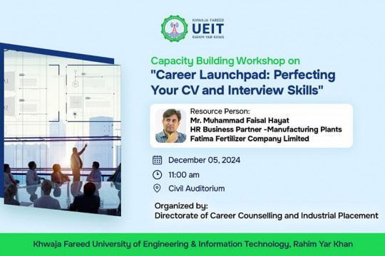 Workshop on Career launchpad: Perfecting Your CV and Interview Skills