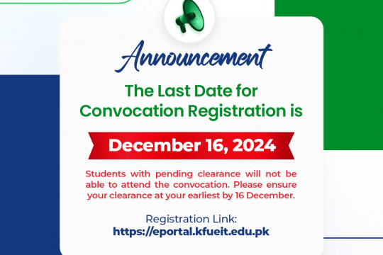 5th Convocation's Registration Date Extended