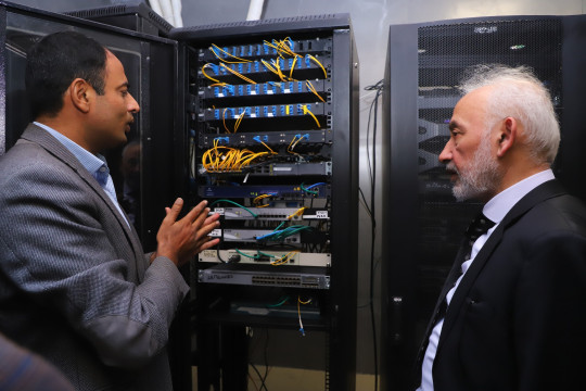 Prof. Ir. Dr. Amir Azam Khan Visits IT Data Center at KFUEIT