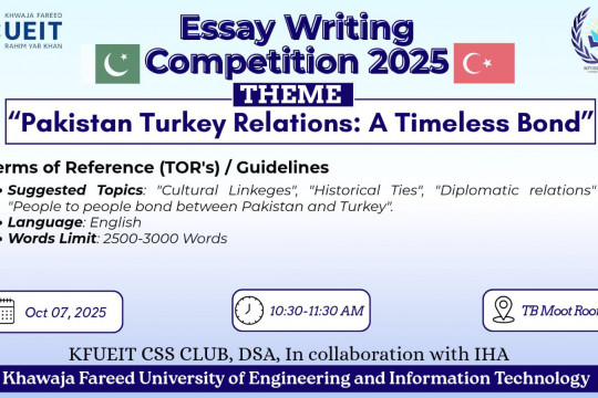 National Essay Writing Competition 2025: Pakistan-Turkey Relations
