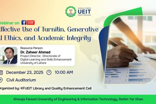 Webinar on Effective Use of Turnitin, Generative AI Ethics, and Academic Integrity
