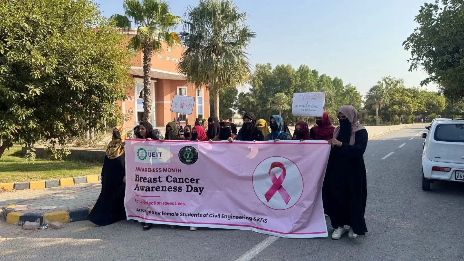 Civil Engineering Department & KFIS Host Breast Cancer Awareness Drive