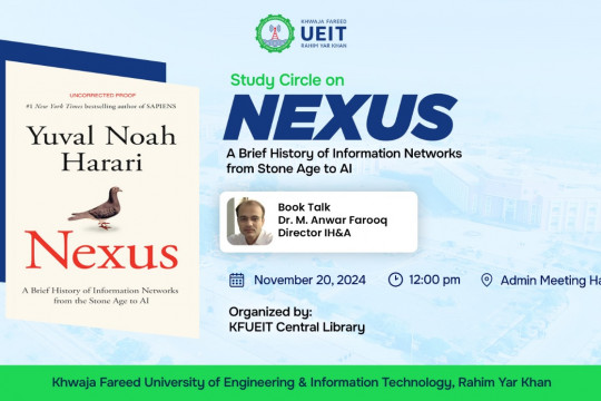 Study Circle on NEXUS a brief history of Information Networks from stone age to AI