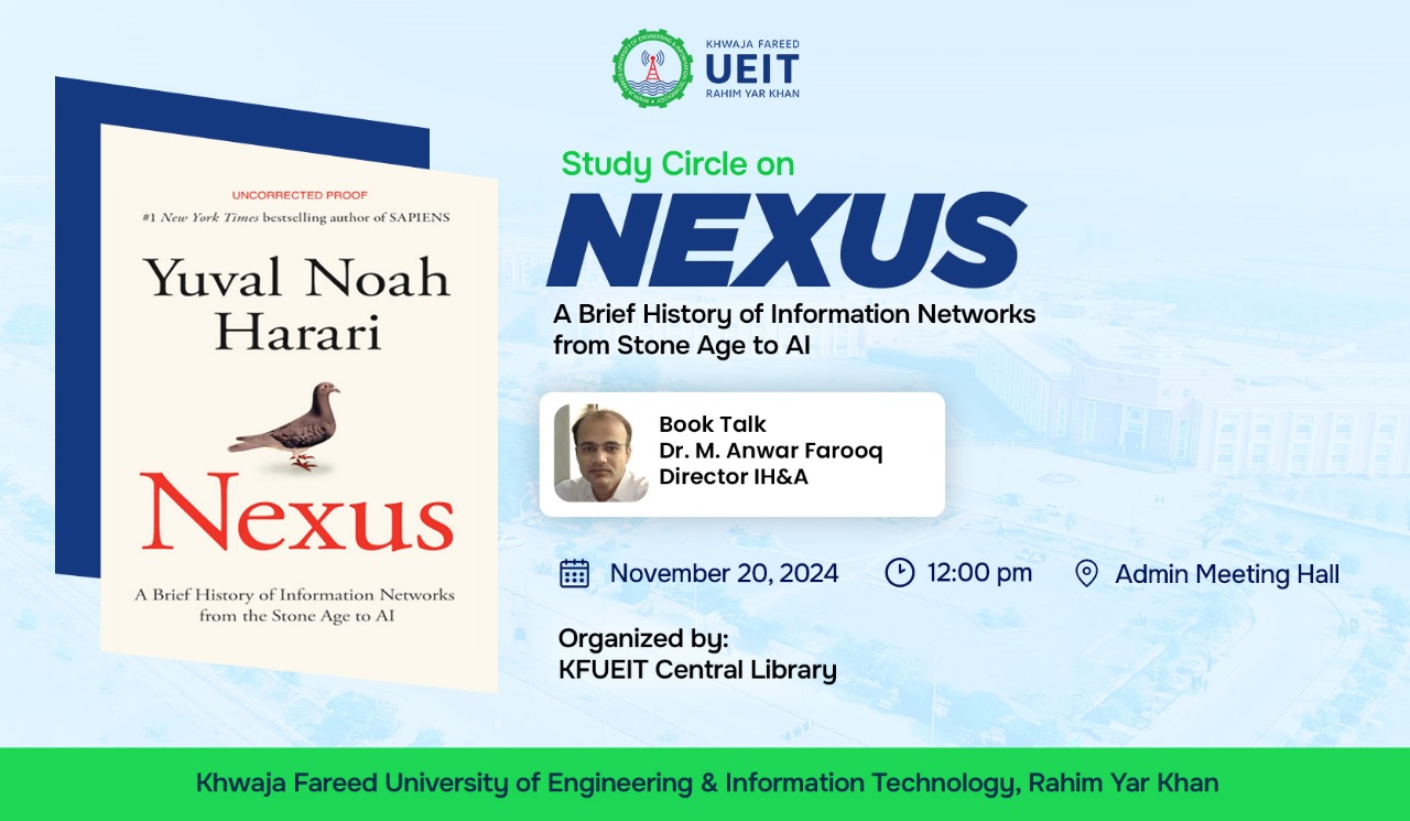 Study Circle on NEXUS a brief history of Information Networks from stone age to AI