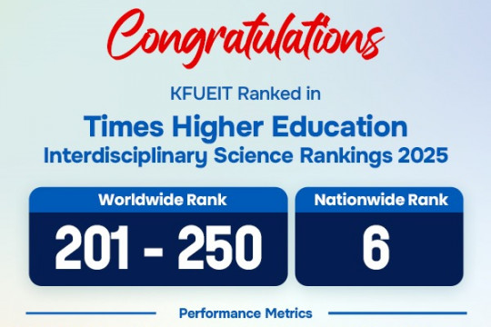 KFUEIT Achieves Recognition in Times Higher Education Interdisciplinary Science Rankings 2025